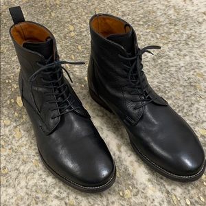 ALDO MR. B'S  Men's Black Leather Lace Up Boots